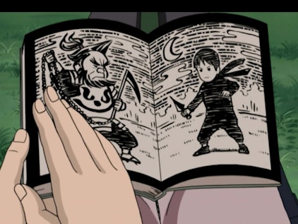 Naruto Shippuden Ein Buch gibt Rätsel auf