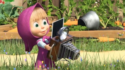 Mascha und der Bär Das Fotoshooting