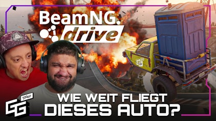 First Try Nur Lachkick! Wie weit fliegen diese Autos? | BeamNG.drive