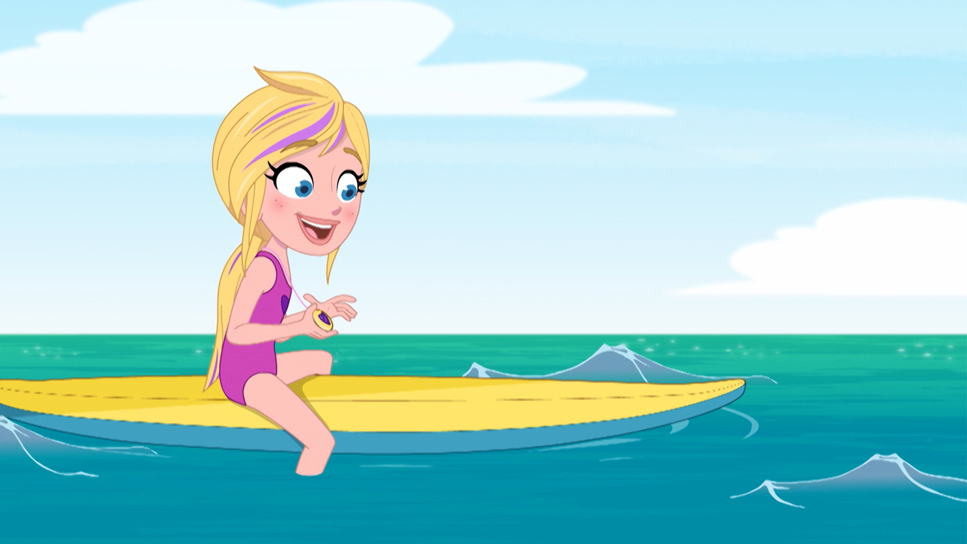 polly pocket surfing