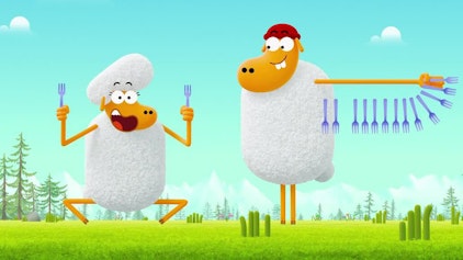 Karate Schaf Aufgegabelt