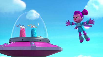 Sesame Street's Mecha Builders Die Eisenbahn-Brücke