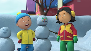 Caillou Wer baut den besten Schneemann?