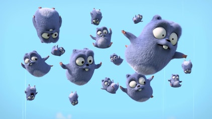 Grizzy & die Lemminge Bär in den Wolken