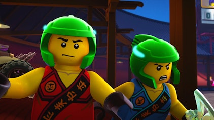 Ninjago - Wettkampf der Elemente Ninja auf Rollen