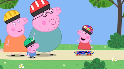 Peppa Pig Skateboard fahren