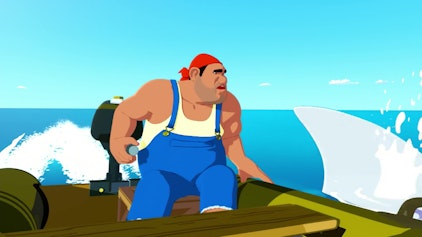 Zoom - der weiße Delphin Mantas in Gefahr