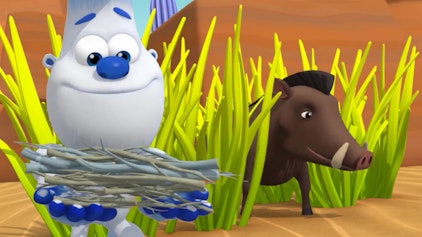 Ranger Rob Ein Warzenschwein im Tier-Spaß-Park