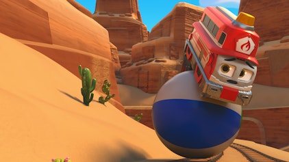 Mighty Express - Superschnelle Zugfreunde Flitzer ist am Ball