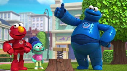 Sesame Street's Mecha Builders Maschinen-Bauer