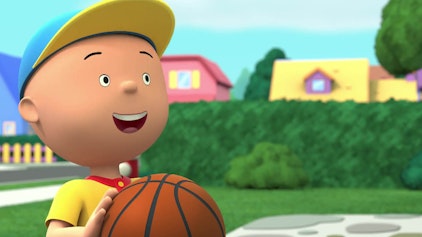 Caillou Caillou spielt Basketball