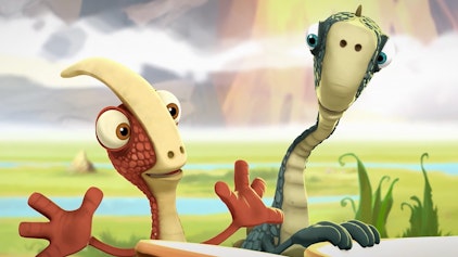 Gigantosaurus Folgt dem Anführer