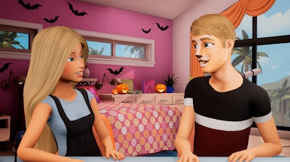 Barbies Videotagebuch Löwen-Make-up schminken mit Ken