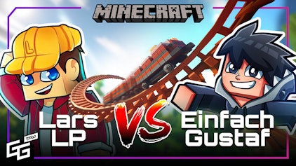 Minecraft EinfachGustaf VS LarsLP - Krasse Achterbahn? | Battle Park 1