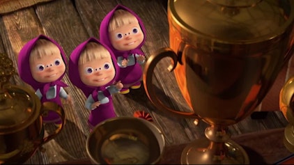 Mascha und der Bär Besuch aus dem All