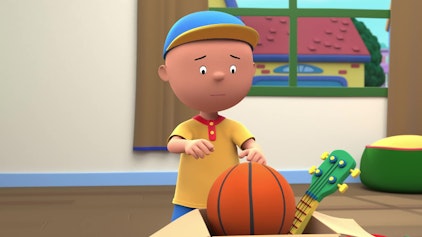 Caillou Caillou spielt mit Tina