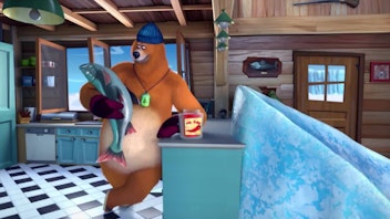 Grizzy & die Lemminge - Kurze Clips Die Eisbahn im Haus